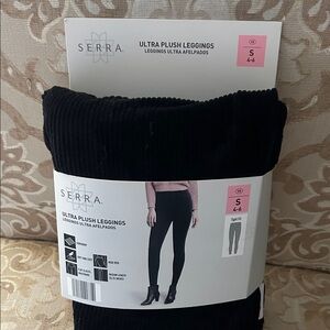 Serra Ultra Plush Black Leggings